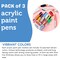 3 PACK - Incraftables Acrylic Paint Pens (12 Colors). Paint Markers for Rocks, Canvas, Wood, Plastic, Fabric, Metal & Glass. Best Acrylic Paint Markers. Stone & Rock Painting Markers Set for Kids & Adults